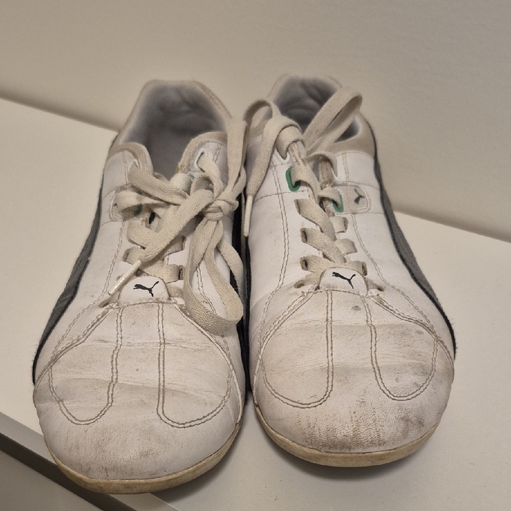 Puma White and Gray Sneakers